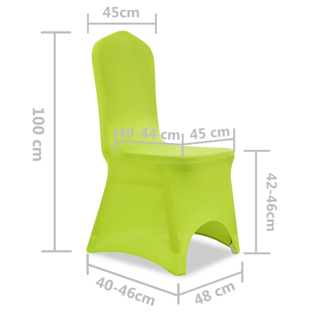 Fodera Elastica per Sedie 6 pz Verde CFW6113787