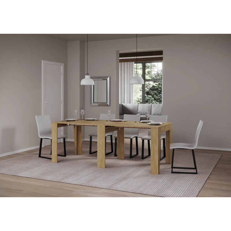 Consolle allungabile 90x25/211 cm Anea - Quercia Natura