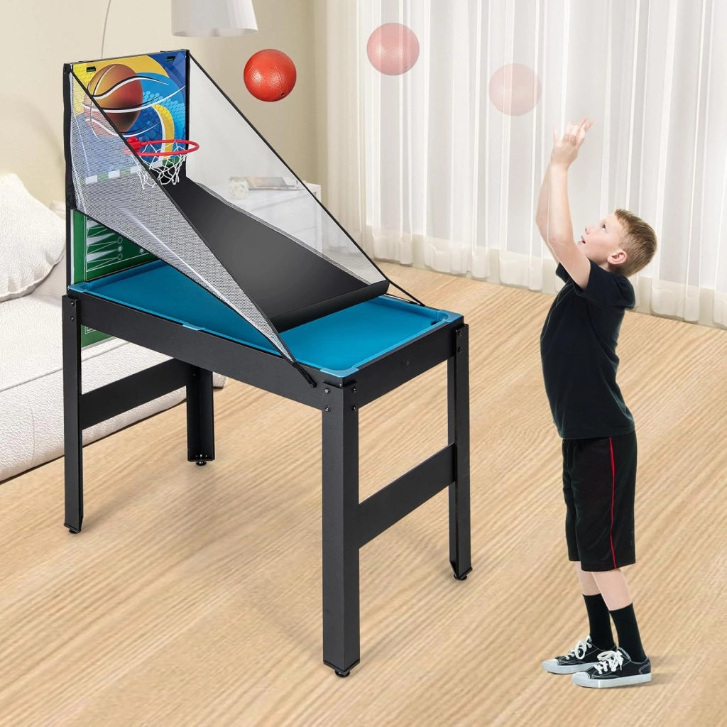 15 in 1 Set da Tavolo da Gioco Combo, Tavolo Multigioco Basket Calcetto Hockey Biliardo Ping Pong Bowling Shuffleboard ecc, Set Combinato per Giochi Multipli per Bar Casa Ufficio