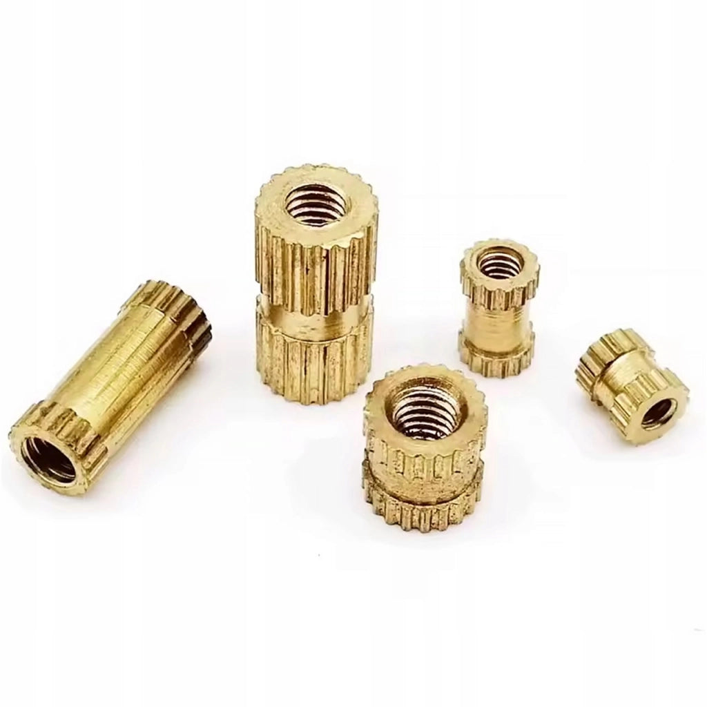 Set Inserti Filettati Rosfix 520 – M2/M2.5/M3 in Ottone | Per Plastica, Laptop, Stampa 3D | Superficie Zigrinata