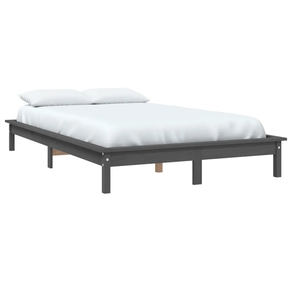 Giroletto Grigio 140x190 cm in Legno Massello di Pino cod mxl 61898