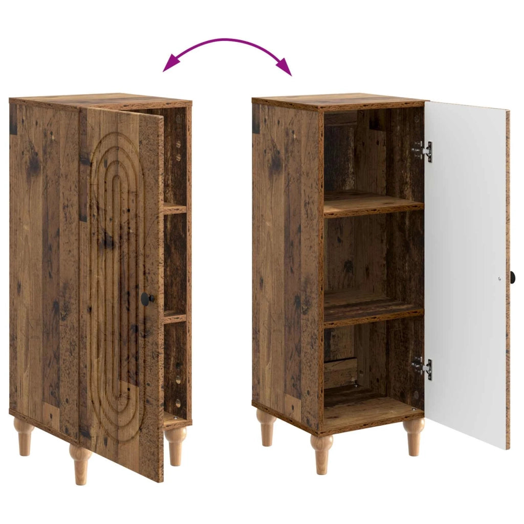 Credenza Legno antico 33 x 34,5 x 90 cm Legno ingegnerizzato