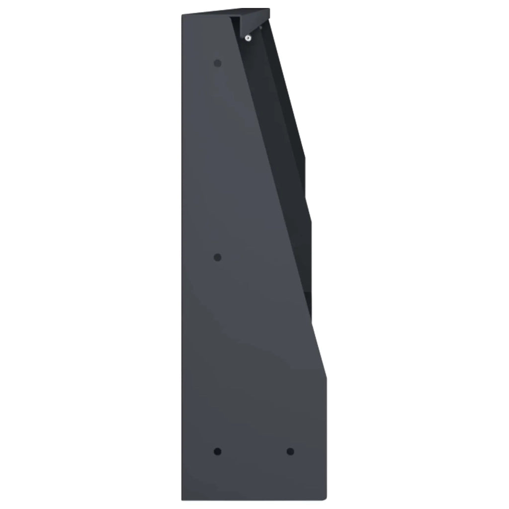 Muro di contenimento 2 pz 100 x 12 x 30 cm Acciaio Antracite 8015138