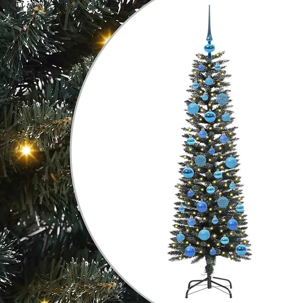 Albero di Natale | Decorazioni natalizie artificiale con 150 LED Verde 150 cm