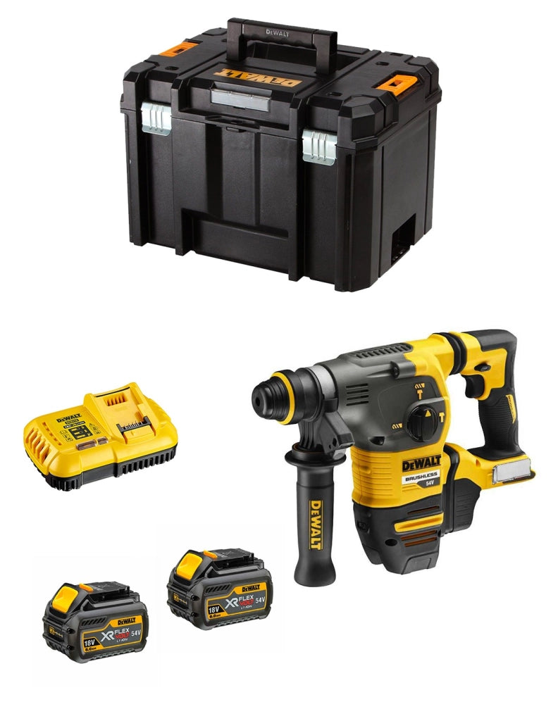 Tassellatore DeWALT DCH333T2 Flexvolt (2 x 54V/18V 6,0 Ah + DCB118 + TSTAK VI)