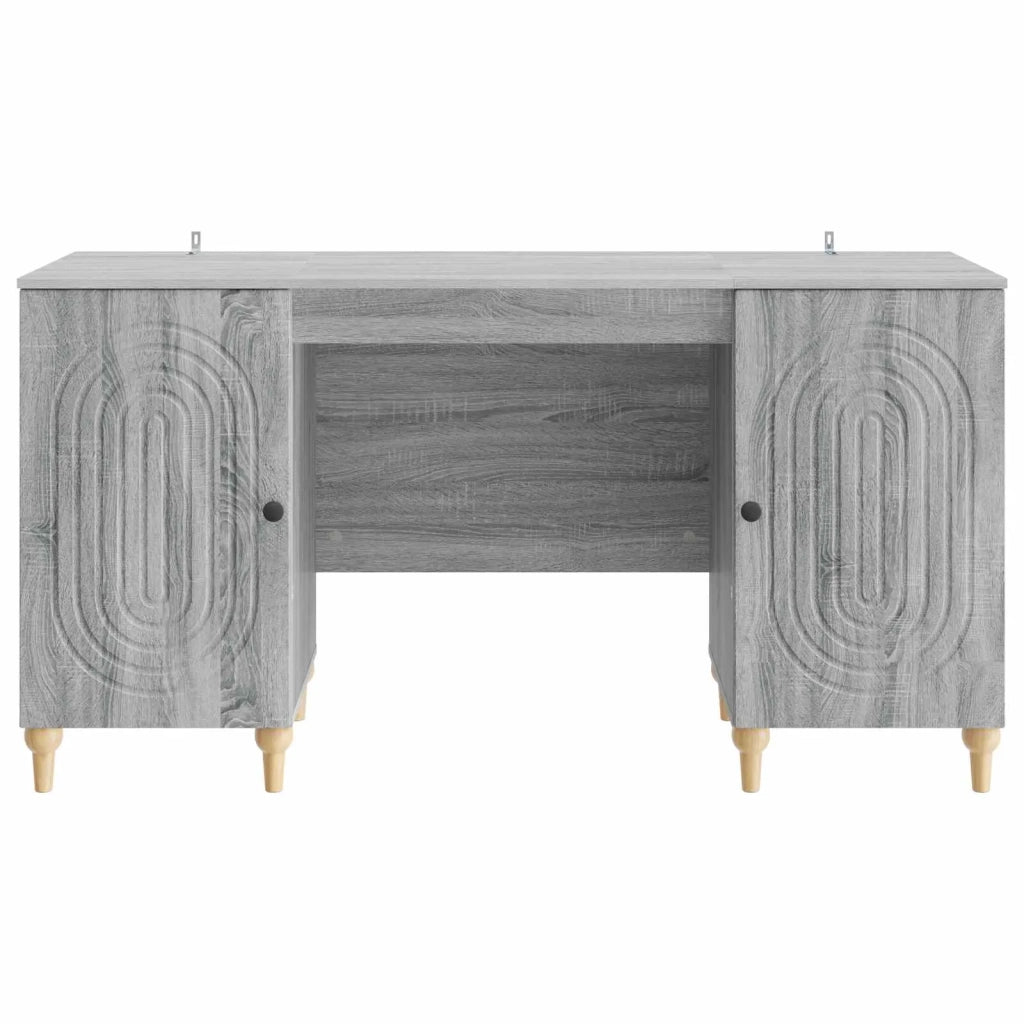 Scrivania Grigio Sonoma 142,5 x 50 x 75 cm Legno ingegnerizzato 3414582