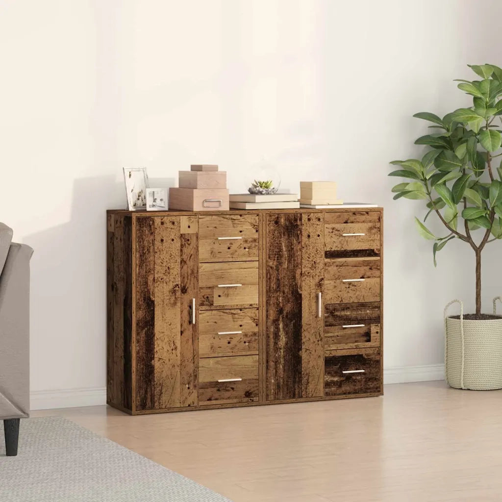 Credenza 2 pcs Legno vecchio 60 x 31 x 84 cm Legno multistrato 3334311