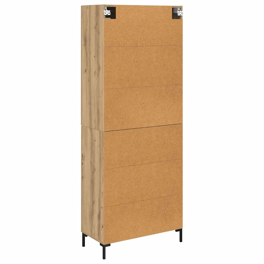 Credenza 2 pz | Madia | Buffet da pranzo | Armadio da pranzo Rovere artigianale Legno multistrato