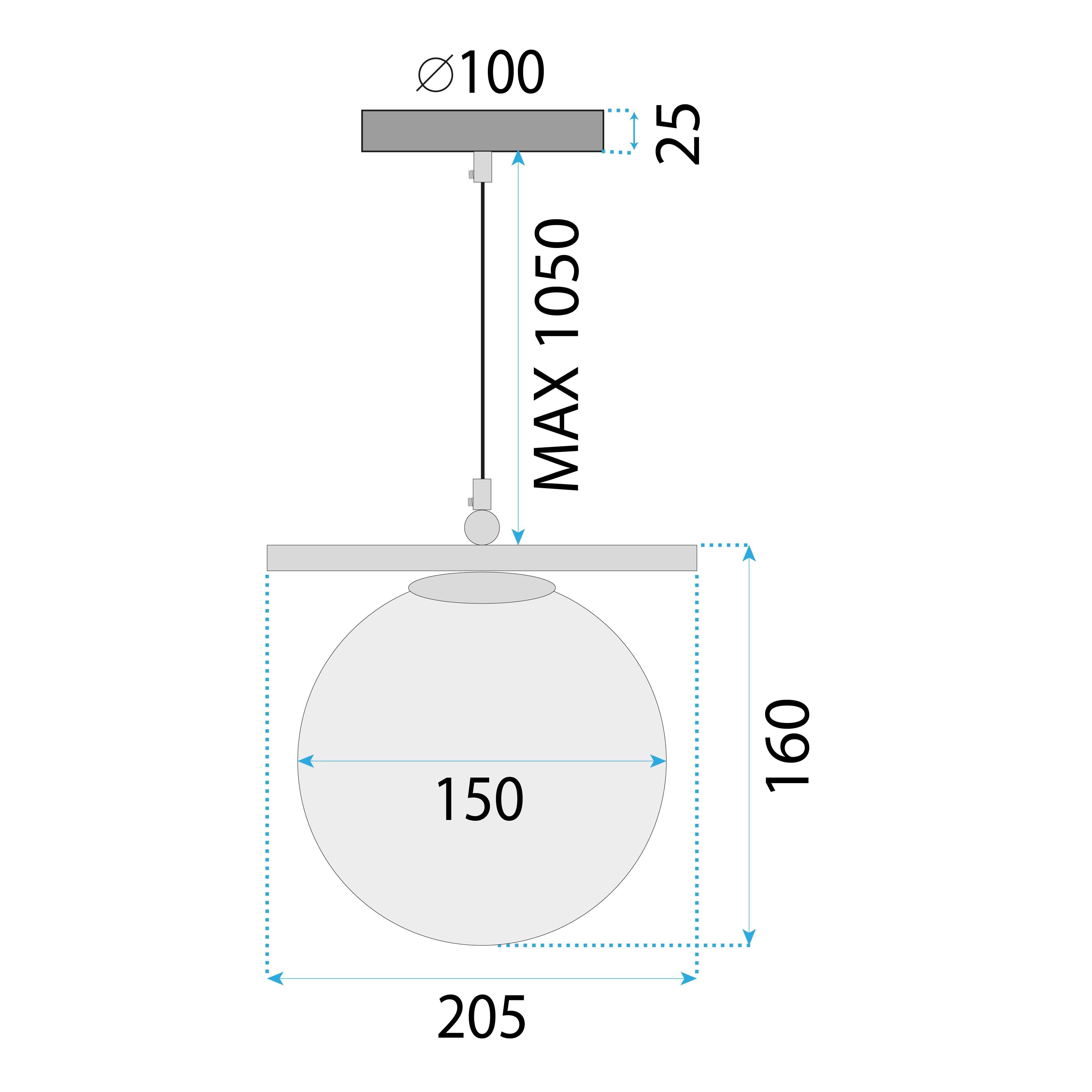 Lampada Da Soffitto Gold APP1667-1CP
