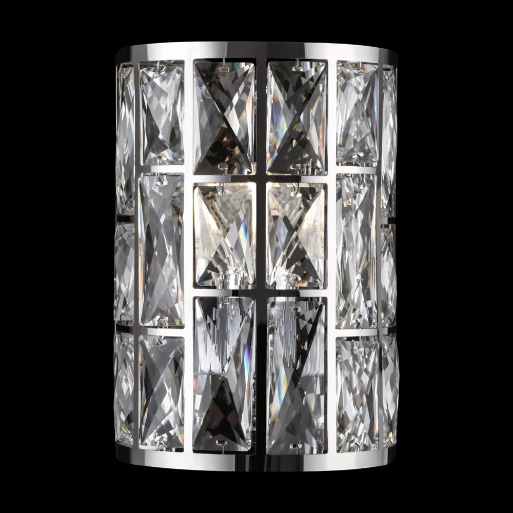 Maytoni applique moderna Gelid 1 luce E27 cromo metallo cristallo