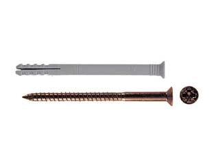 TASSELLO IN NYLON CON VITE CHIODO N- - ø mm.4x35 - 100 pezzi FISCHER