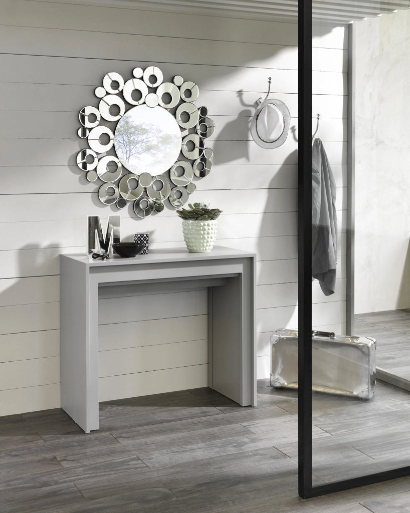 Consolle Allungabile 90x42,5/302,5xH76 cm in MDF Pinocchio Grigio