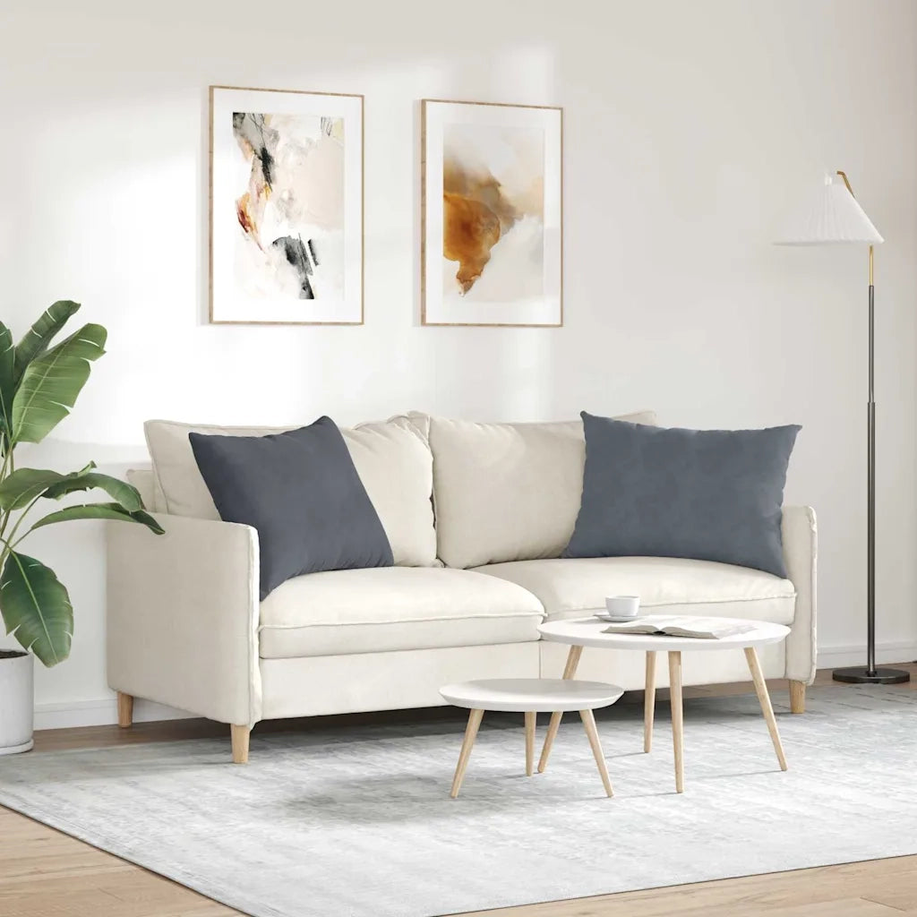 Cuscini da Divano 2 pz | Cuscini per sedie Grigio scuro 70 x 50 cm