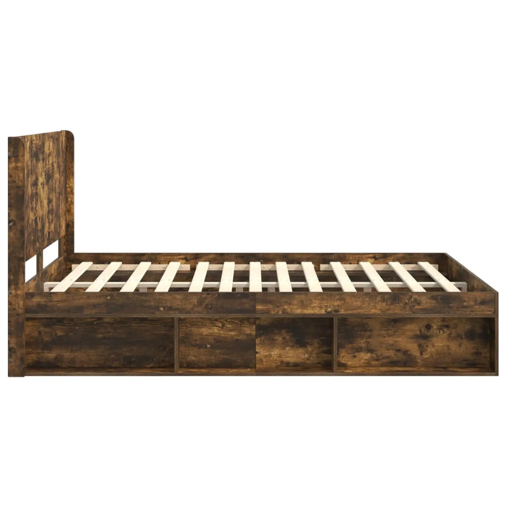 Struttura del letto con stoccaggio e testata 3 pcs 3413833