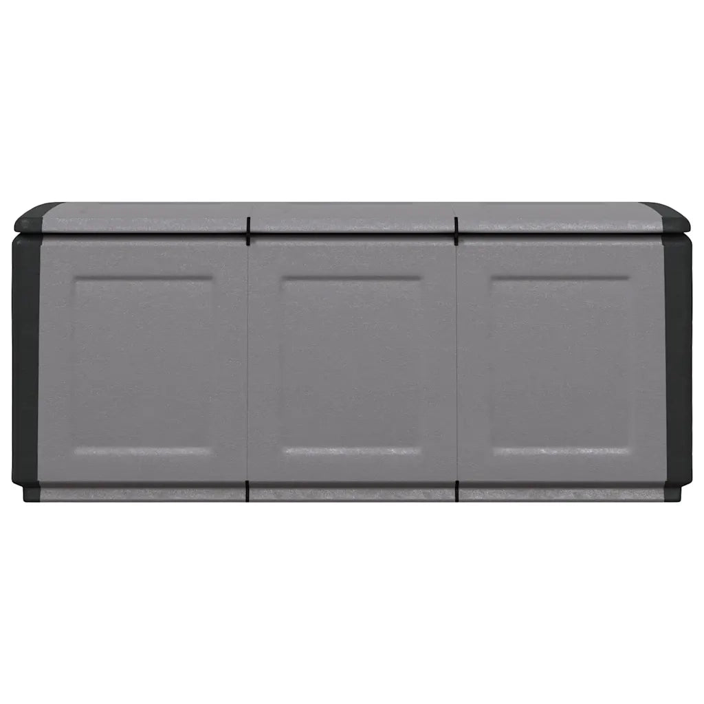 Contenitore da Giardino 138x53x57 cm 330 L Grigio Scuro e Nero cod mxl 77911