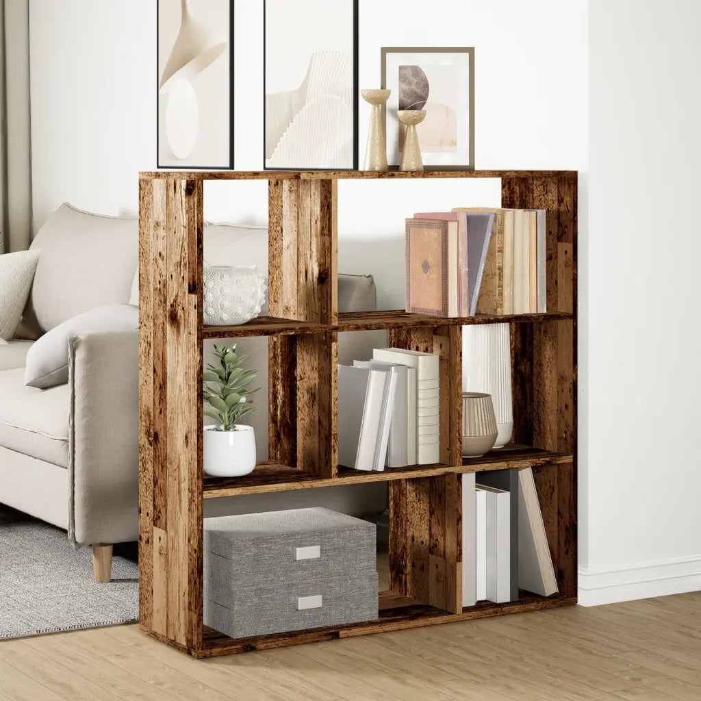 Libreria Divisorio Legno Antico 102x29x103,5 cm in Truciolato 858055