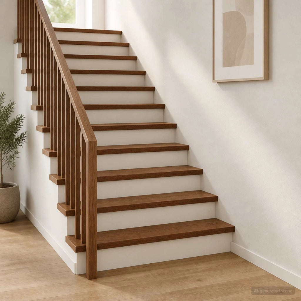 Gradini per Scale 20 pz 80 x 25 x 2 cm Marrone Scuro 3449526