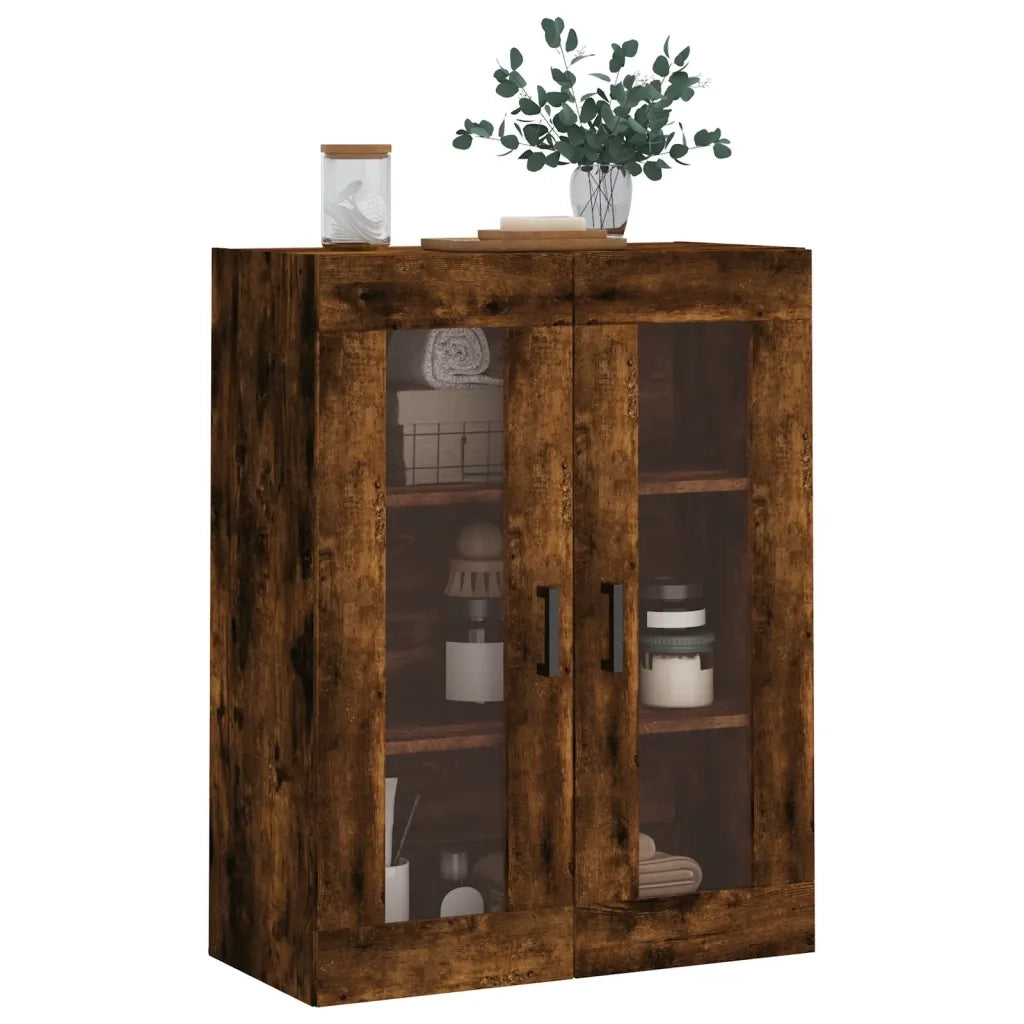 Mobile a Parete Rovere Fumo 69,5x34x90 cm 828481