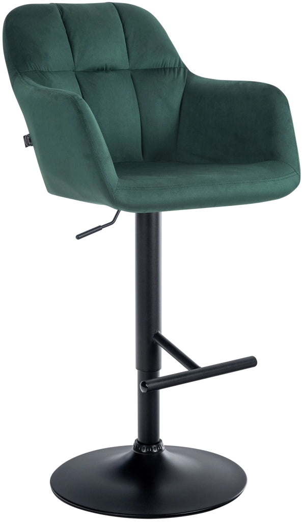 Barhocker Natoma Samt schwarz