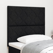 Testiera LED  Design a Blocchi di Diamante Nera 100 cm Tessuto