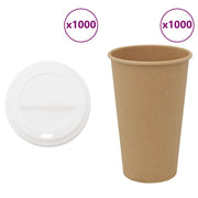Tazze da CaffÃ¨ in Carta con Coperchi 1000 pz 16oz 400 ml