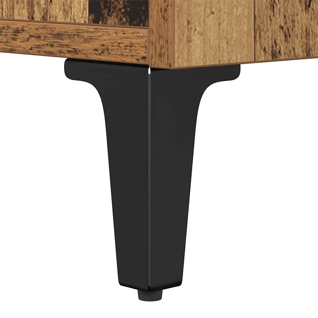 Comodino rustico con cassetto pratico per la camera da letto 40 x 35 x 47,5 cm legno composito marrone 02_0052681