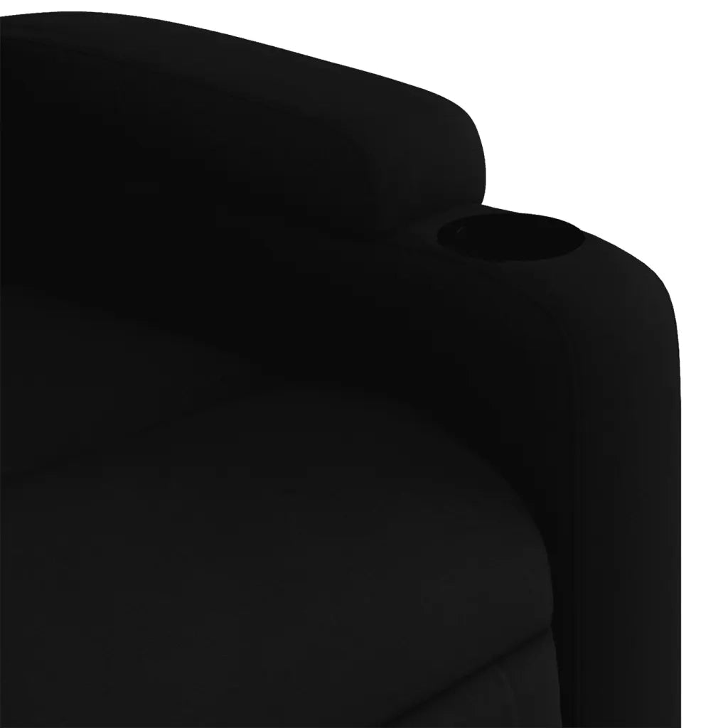 Divano Sedia-Poltrona Reclinabile in Tessuto Nero 108377