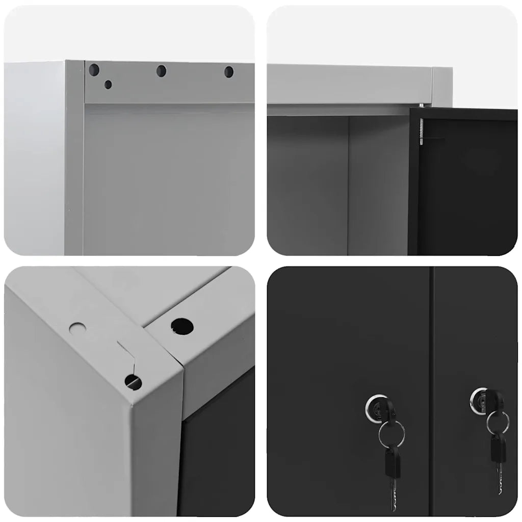 Mobile per attrezzi con blocco Nero e Grigio 100 x 20 x 55 cm CFW9664674