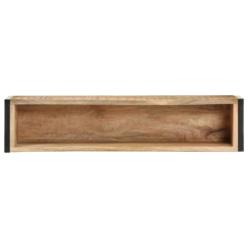 Fioriera rialzata per piante fiori terrazza giardino 90 x 20 x 68 cm legno di mango marrone grezzo 02_0037962
