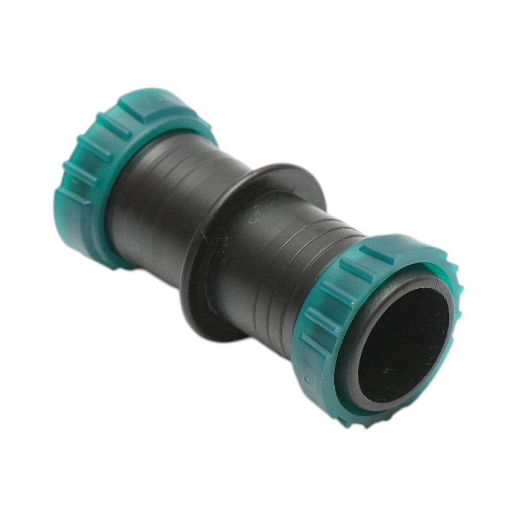Connettore per tubo gocciolatore con anello 25x25mm per sistemi di irrigazione