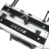 Banco da lavoro portatile e pieghevole max 100 kg altezza e inclinazione regolabili 77-107cm