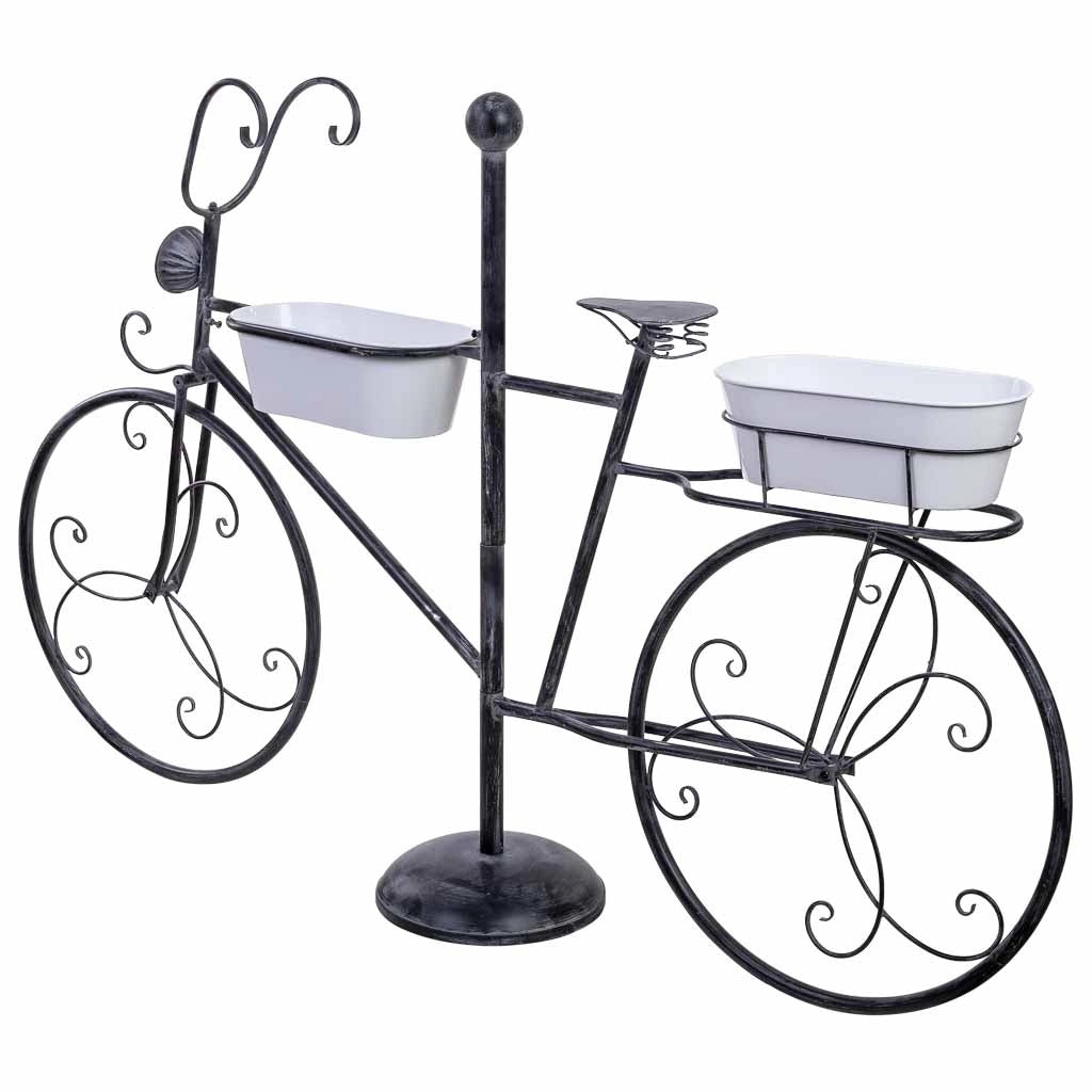 Espositivo bici in metallo con due vasche 175x29x108h cm