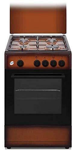 Ducati SD554BG Cucina a Gas libera installazione 4 Fuochi con Forno a Gas 49 Litri 50x50 cm Marrone