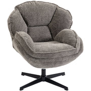Poltrona in velluto reclinabile girevole ¨C Zephmum ¨C Grigio