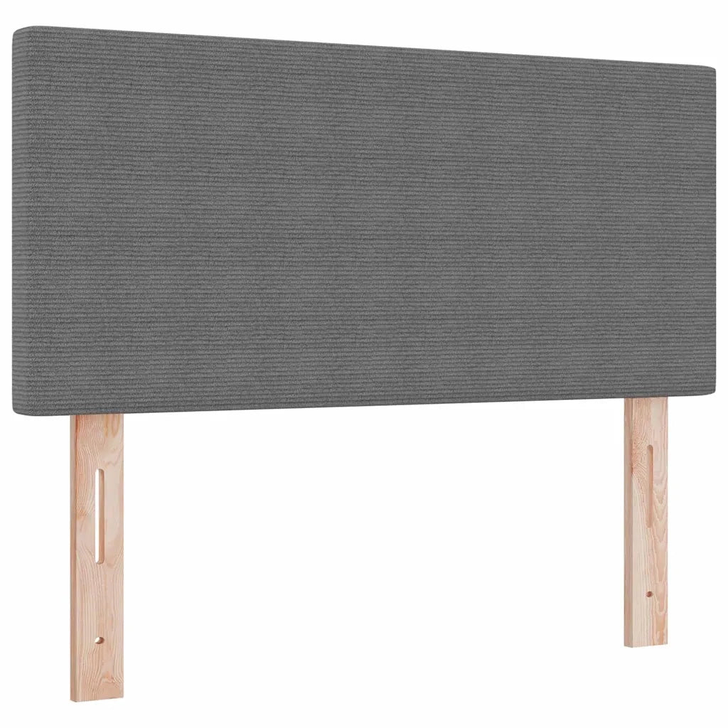 Letto a molle con testiera Grigio chiaro e bianco 120 x 200 cm 3337507