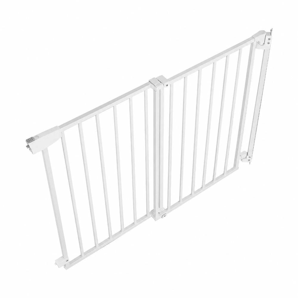 Cancelletto Sicurezza Bambini 720-1085mm Altezza 760mm Bianco Senza Barra Inferiore Kit Montaggio Neonati Cani