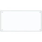 Paraschizzi per Cucina Trasparente 100x50 cm in Vetro Temperato CFW7456109