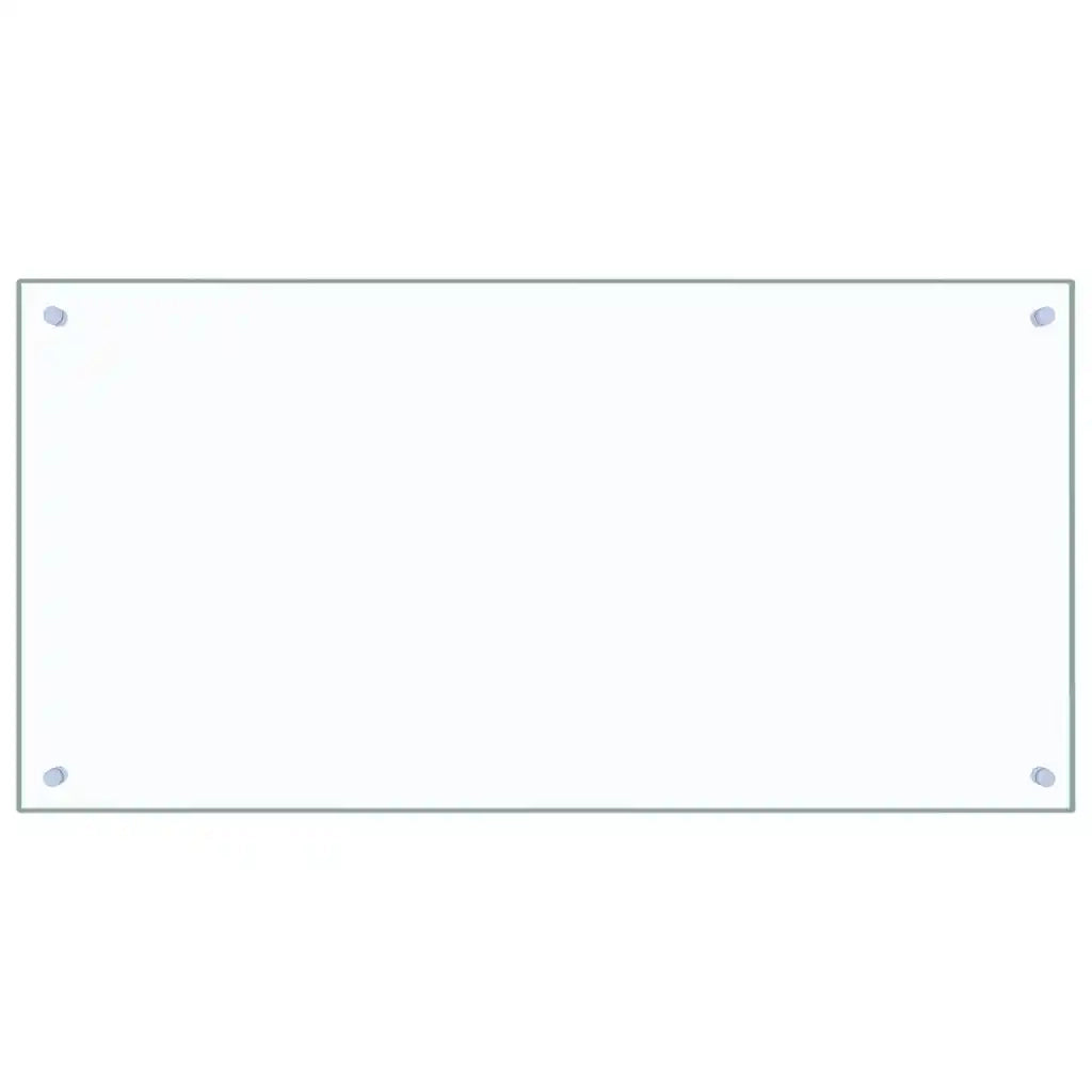 Paraschizzi per Cucina Trasparente 100x50 cm in Vetro Temperato CFW7456109