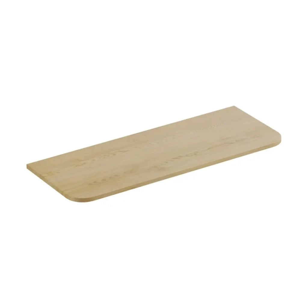 Piano lavabo KORI 120 cm rovere chiaro – Accessorio per mobile sottolavabo