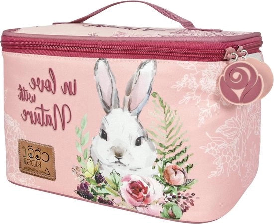 Borsa termica per bambini - Sostenibile e stile - 1 pezzo - Coniglio - Materiale riciclato - 21x22x11 cm