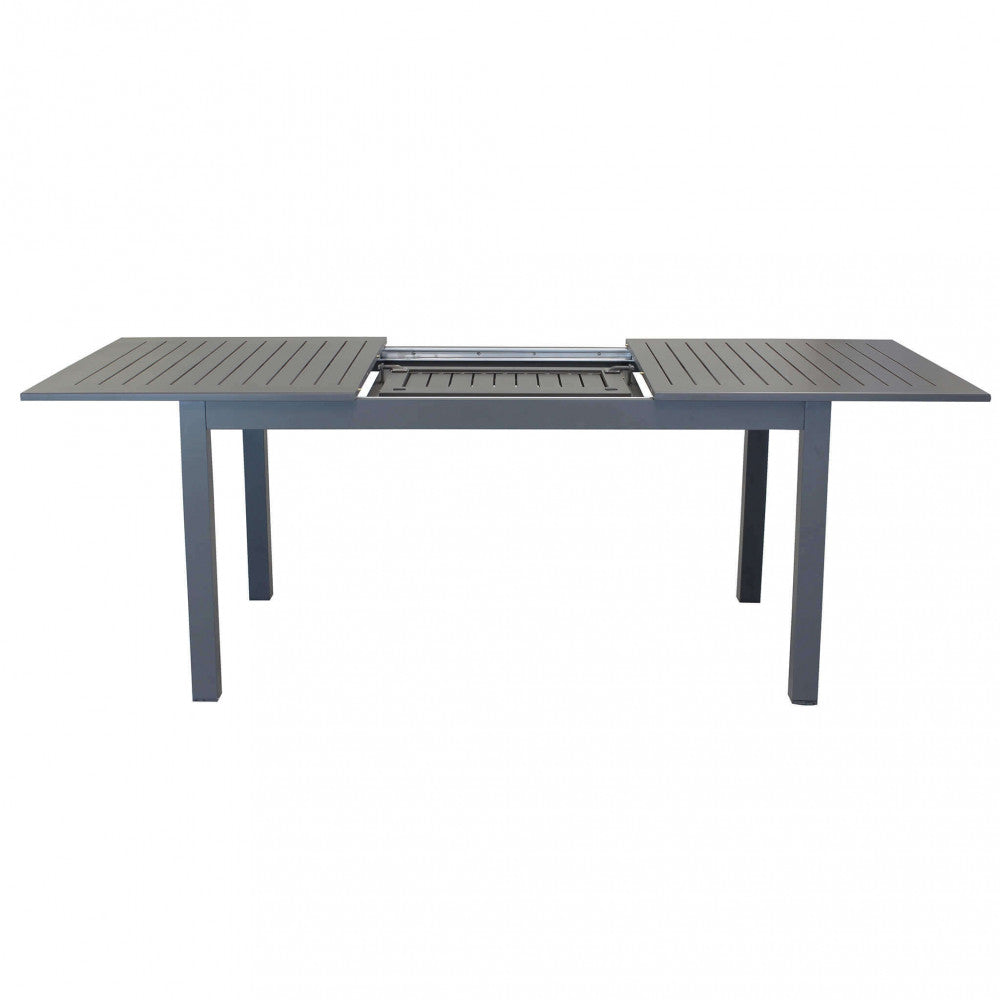Tavolo Cuba Allungabile 150/210x90x75 h cm in Alluminio Taupe