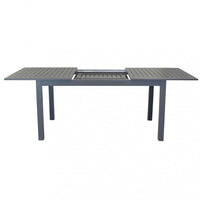 Tavolo Cuba Allungabile 150/210x90x75 h cm in Alluminio Taupe
