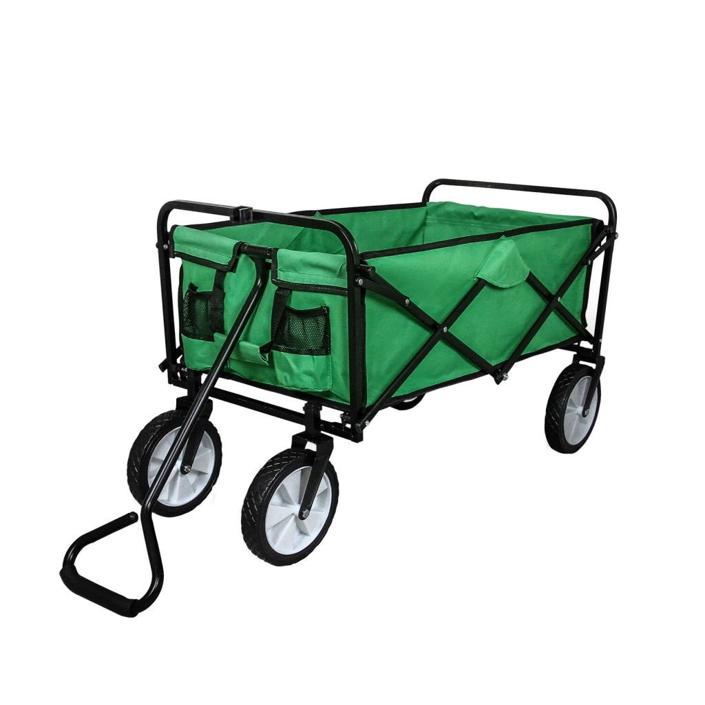 Carrello Pieghevole Fuoristrada 70kg Ruote 360° Acciaio Verde