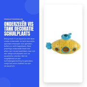 Decorazione subacquea per acquario con connessione per sifone - Rifugio per gamberi/betta/lucertole - Sicuro e divertente - Facile da pulire - Aggiunge vitalità all'acquario - Accessorio per acquario