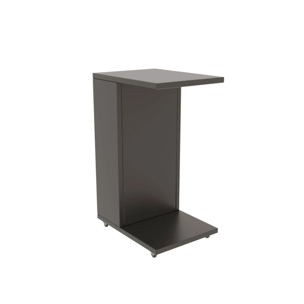 Tavolino da salotto Blas, Tavolo basso da caffè, Portariviste per divano, Ripiano da soggiorno, 30x40h63 cm, Antracite