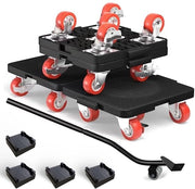 Set di ruote per mobili con capacità di carico 500 kg 5 ruote pesanti con ABS e acciaio per mobili a rotelle ruote per trasporto ristrutturazione Ideale per professionisti del settore esperti di spedizioni e professionisti logistici