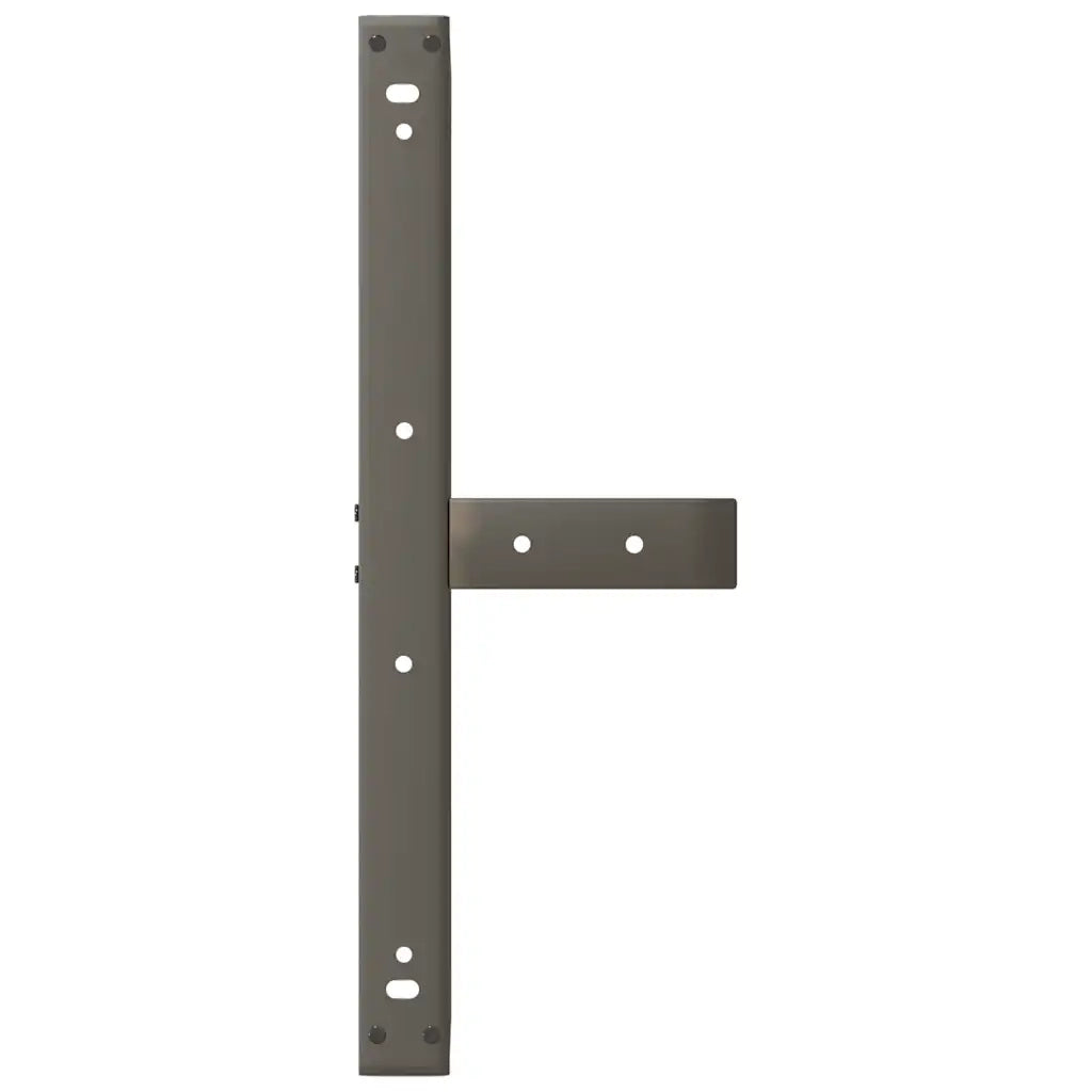 Gambe per Tavolino da Caff¨¨ a Forma di T 2 pz-Set di 2 Gamba per Tavolo Nere 70x25x(42-43) cm Acciaio 519956