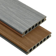 Listoni Decking WPC con Accessori Marroni e Grigi 36 m² 2,2 m 3070468