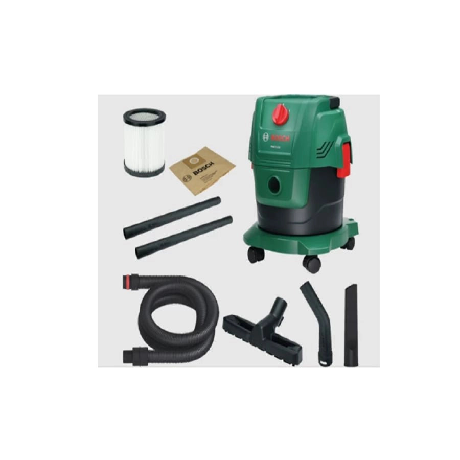 ASPIRAPOLVERE SOLIDI E LIQUIDI 1000W VERDE PER CASA E GIARDINO PAS15-200 BOSCH