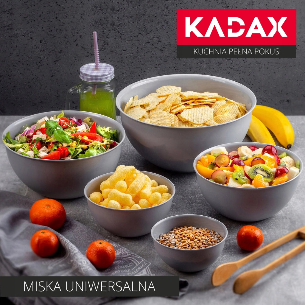 Ciotola da cucina in plastica KADAX 0,5 l, ciotola per macedonia piccola universale 13 cm